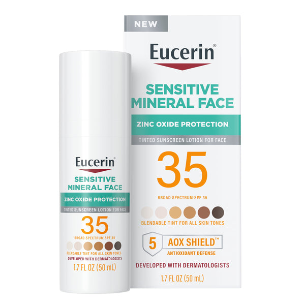Eucerin Sensitive Tinted Mineral Face Sunscreen - SPF 35 - 1.7 fl oz