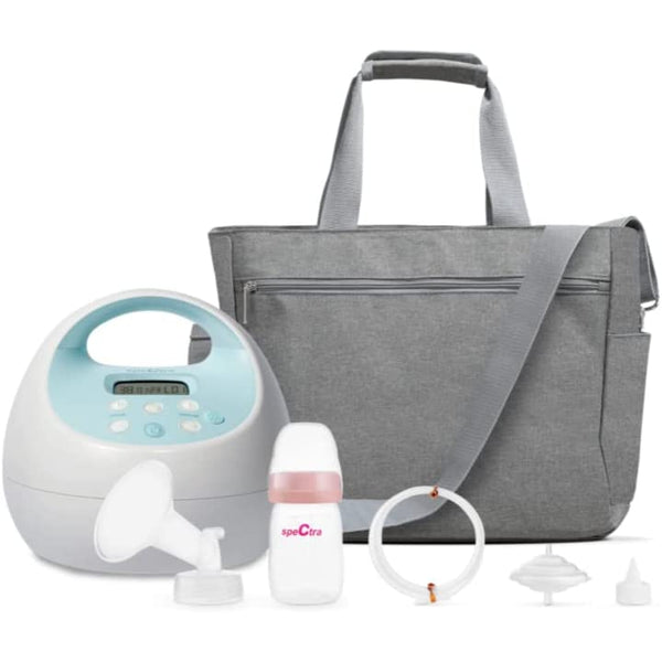 Spectra Baby S1 Plus Premier Rechargeable Breast Pump with Grey Tote Premium Accessory Kit