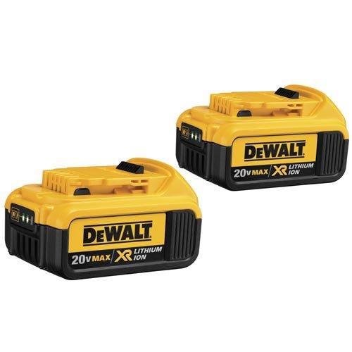 DEWALT DCB204-2 20V Max Premium XR Lithium Ion Battery 2-Pack