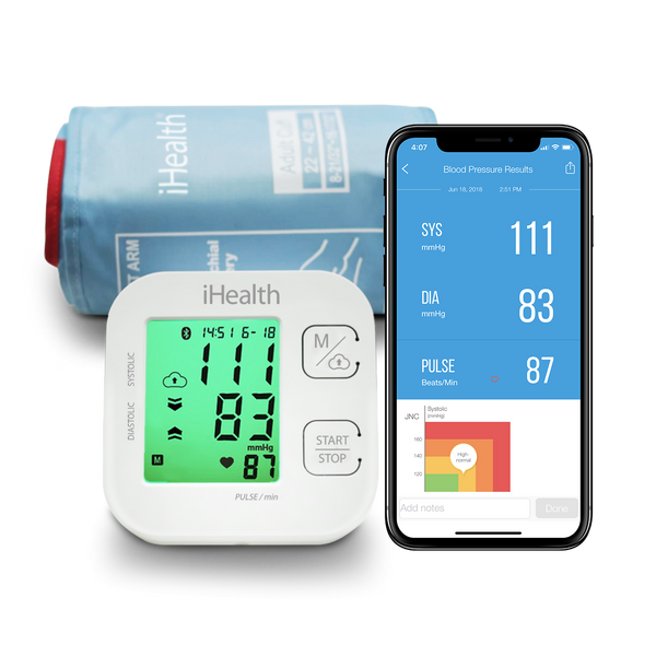 iHealth Track Bluetooth Upper Arm Blood Pressure Monitor KN-550BT