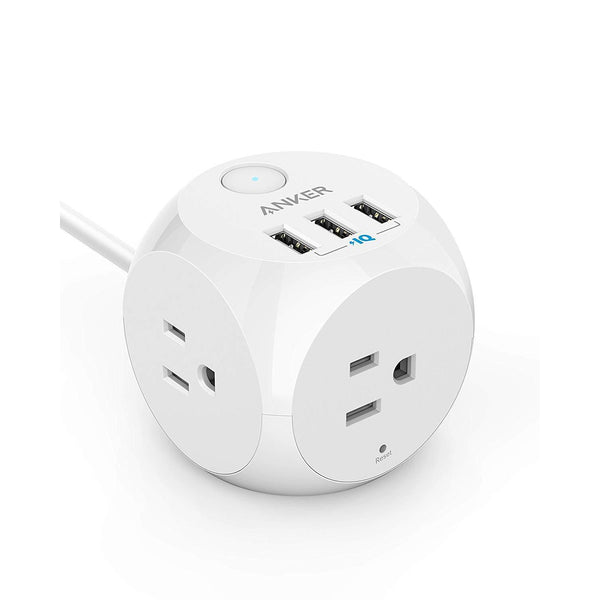 Anker PowerPort Cube With 3 AC Outlets & 3 USB Ports