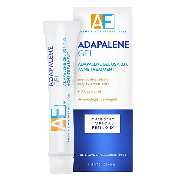 Acne Free Adapalene Gel 0.1%, Once-Daily Topical Retinoid Acne Treatment (0.5 oz / 1.6 oz)