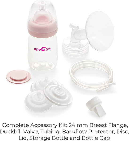 Spectra Baby S1 Plus Premier Rechargeable Breast Pump with Grey Tote Premium Accessory Kit
