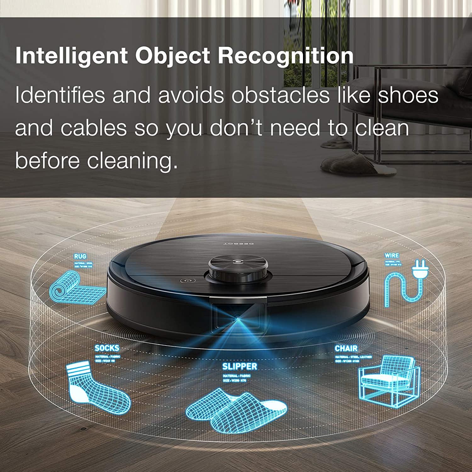 Ecovacs Deebot Ozmo T8 AIVI Robot Vacuum Cleaner & Mop with Auto