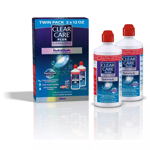 Clear Care Plus with Hydraglyde Contact Lens Solution for Soft Lenses 