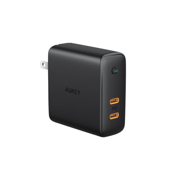 Aukey Focus Duo 63W - Dual-Port PD Wall Charger