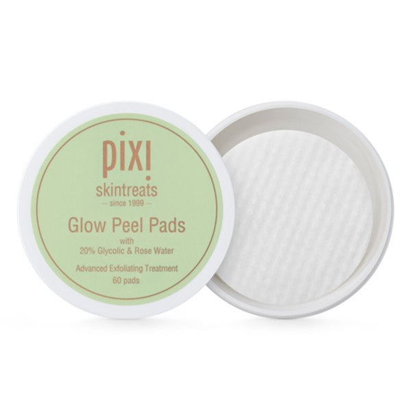 Pixi Glow Peel Pads with 20% Glycolic Acid & Rose Water (60 pads)